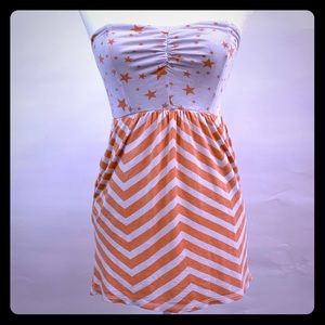 Rip curl strapless mini dress